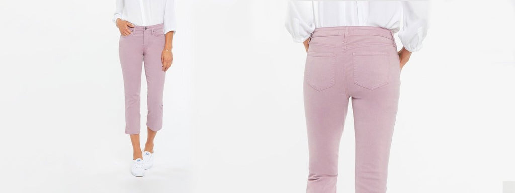Jean Capri Rouge Et Blanc Ecko Taille 9 - Coupe Capri, Longueur 21.5 Pouces, Stretch