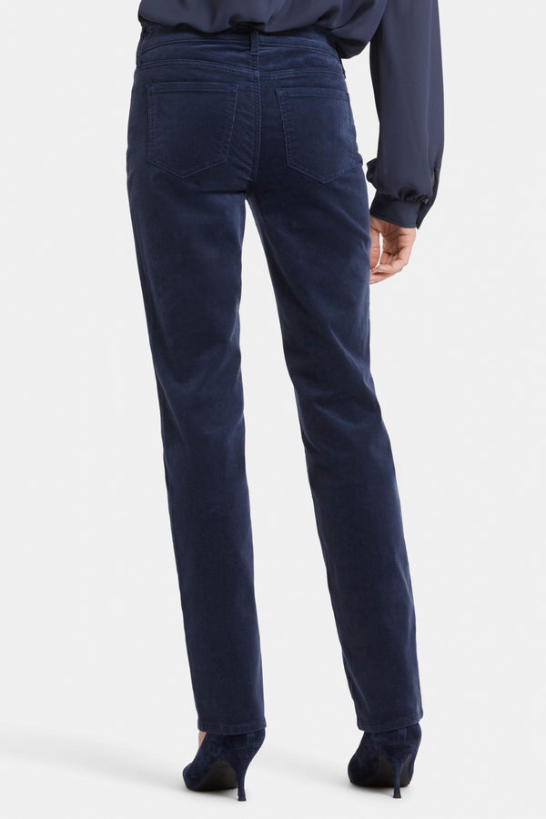 Marilyn Straight Corduroy Trouser | Starless Sky | Pants | NYDJ