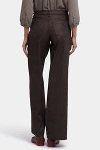 Coated Teresa Wide Leg Jeans | Peppercorn Coated | Denim | NYDJ