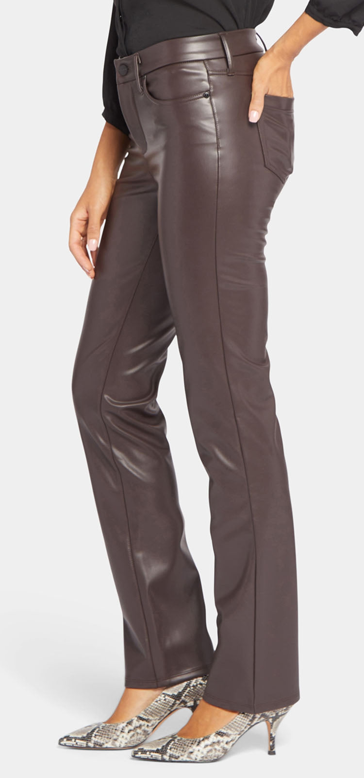 Marilyn Straight | Cordovan Coated | Pants | NYDJ