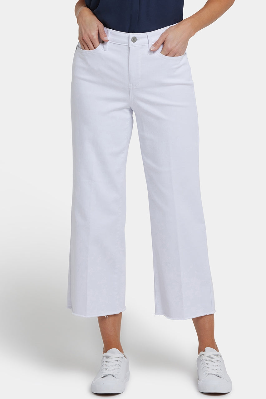 Coco Relaxed Wide Leg Crop Jeans | Optic White | Pants | NYDJ