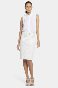High Waist Skirt | Beach Cruise Stripe | Skirt | NYDJ