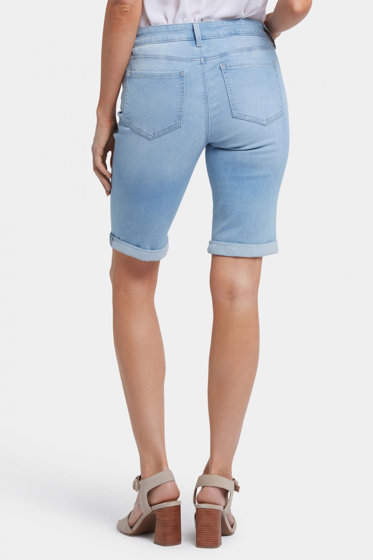 Briella 11 Inch Denim Shorts With Roll Cuffs | Canary Beach | Shorts | NYDJ