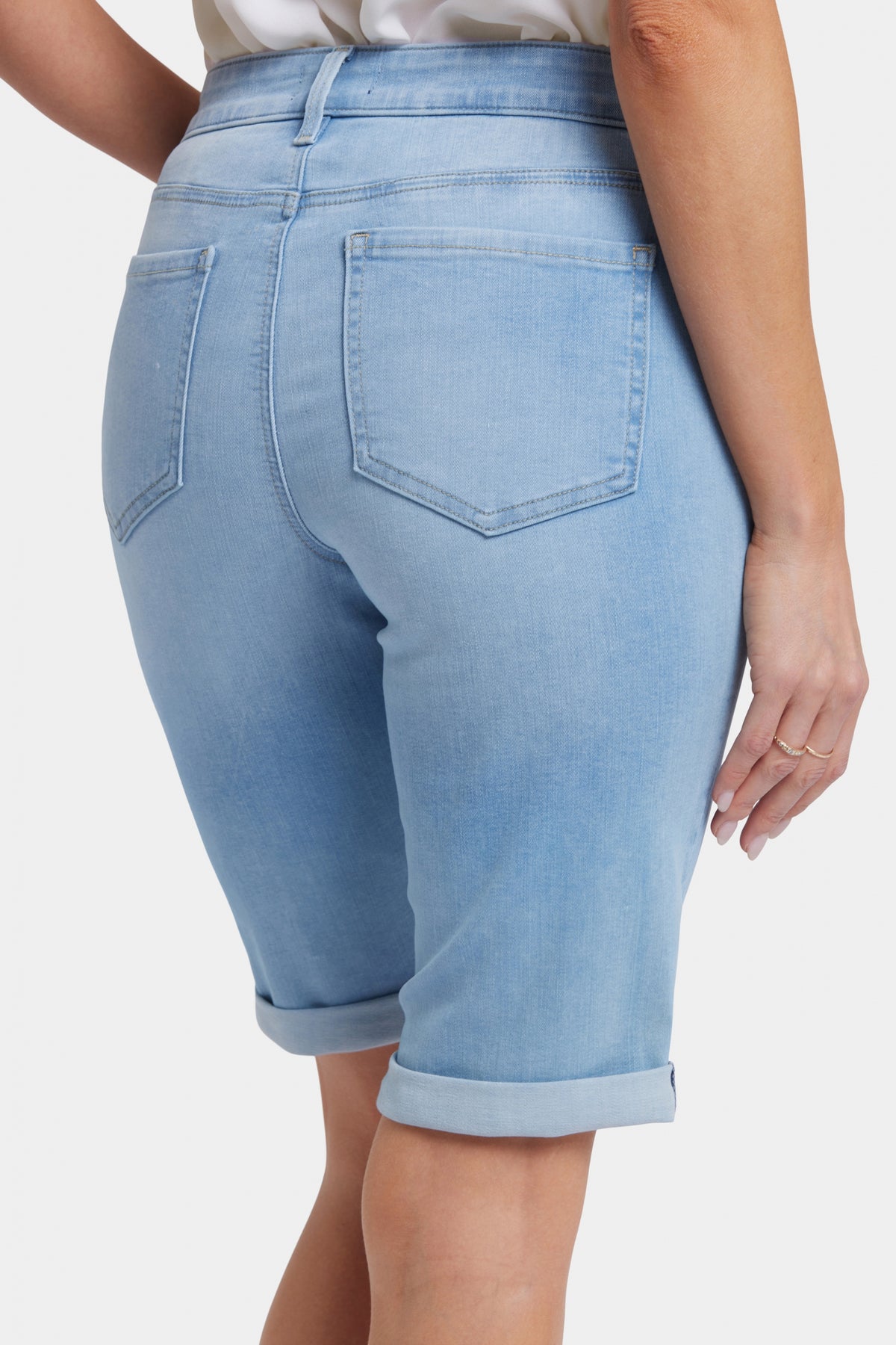 Briella 11 Inch Denim Shorts With Roll Cuffs | Canary Beach | Shorts | NYDJ