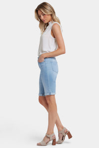 Briella 11 Inch Denim Shorts With Roll Cuffs | Canary Beach | Shorts | NYDJ