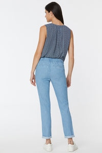 Drawstring Slim Jogger Ankle Light Blue Chambray | Light Stone | Denim | NYDJ