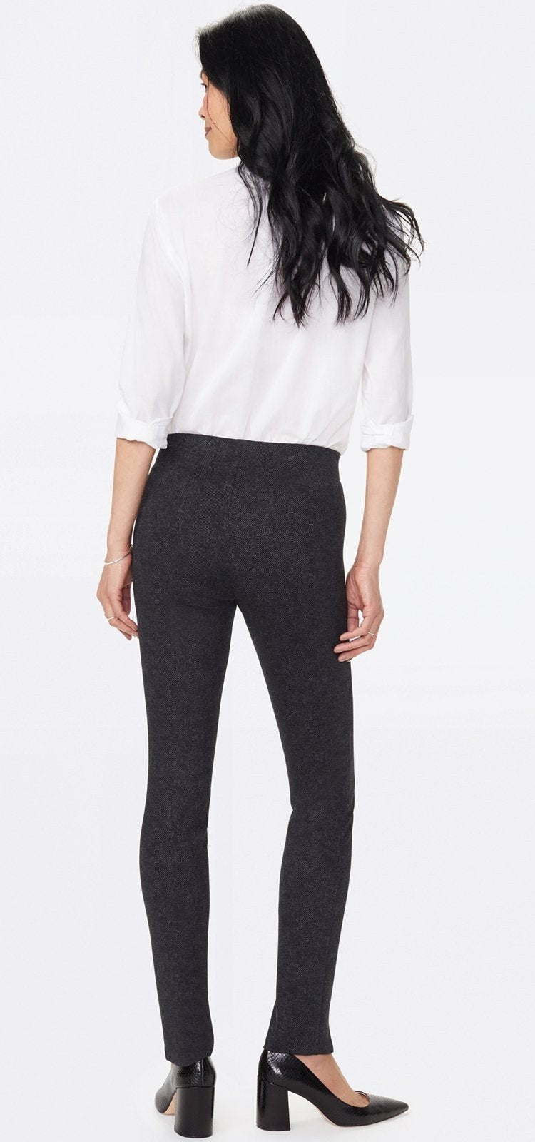 Basic Legging Jeans Black Grey Jersey | Herringbone Heights | Non Denim | NYDJ