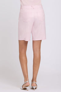 5 Pocket Bermuda Shorts In Stretch Linen | Light Lilac | Shorts | NYDJ