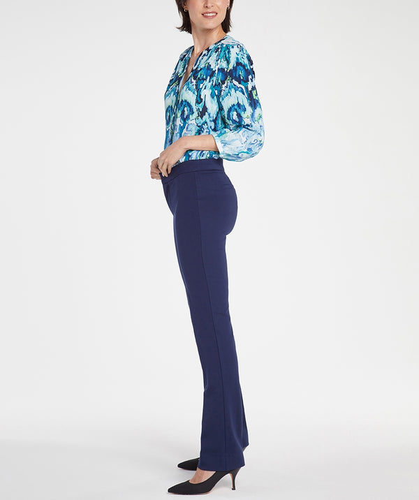 Slim Trouser Navy Jersey | Evening Tide | Pants | NYDJ