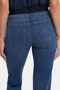 No Gapper™ Marilyn Straight Jeans In Petite In Sure Stretch® Denim | Valencia Surf | Pants | NYDJ