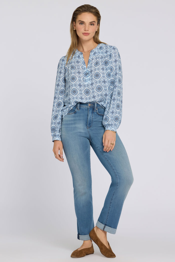 Marilyn Straight Jeans In Sure Stretch® Denim With High Rise | Port Sea | Denim | NYDJ