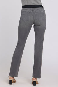 No Gapper™ Marilyn Straight Jeans en Sure Stretch® Denim | Dusty Ash