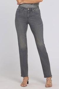 No Gapper™ Marilyn Straight Jeans en Sure Stretch® Denim | Dusty Ash