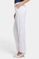 Marilyn Trouser White Stretch Linen | Optic White | Pants | NYDJ