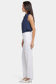 Marilyn Trouser White Stretch Linen | Optic White | Pants | NYDJ