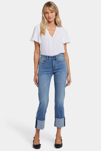 Marilyn Straight Jeans With Cuffs | Barcelona Breeze | Pants | NYDJ