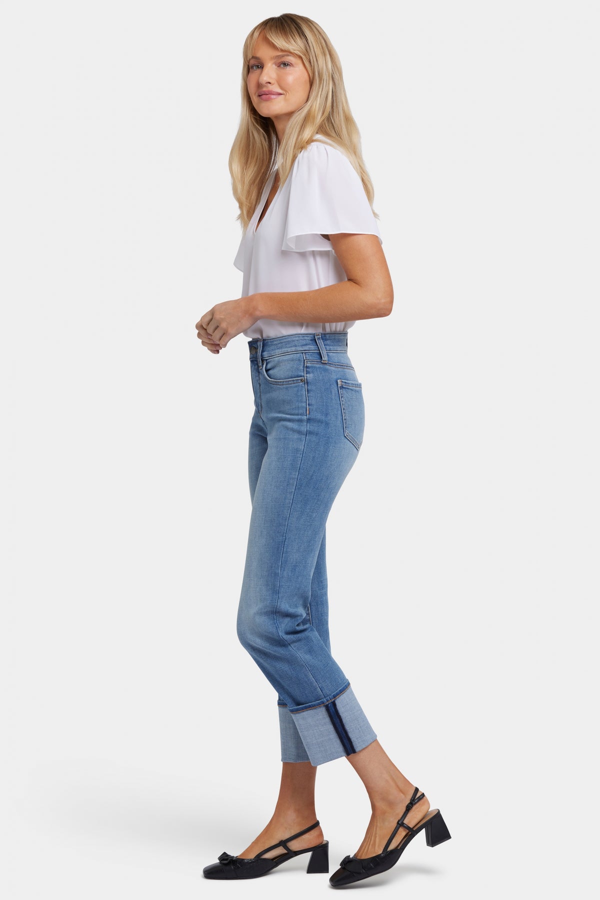 Marilyn Straight Jeans With 5" Cuffs | Barcelona Breeze | Pants | NYDJ