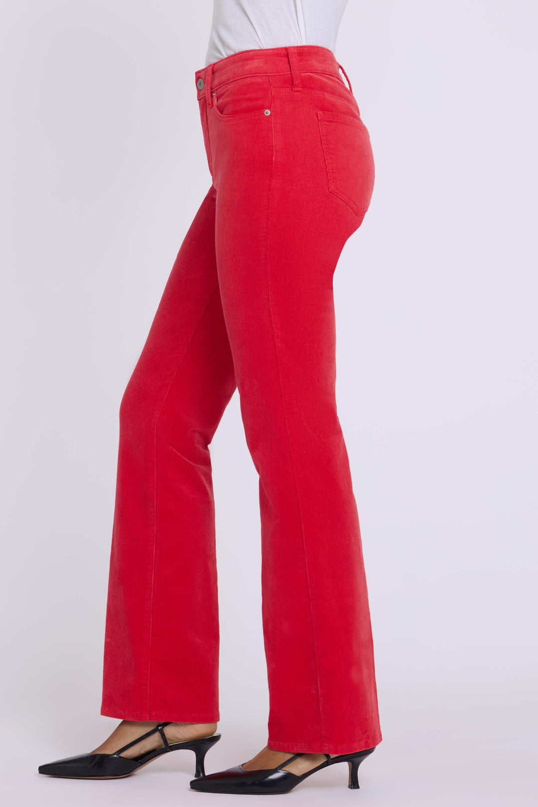 Pantalon Brooklyn bootcut en velours côtelé fin stretch | Camellia