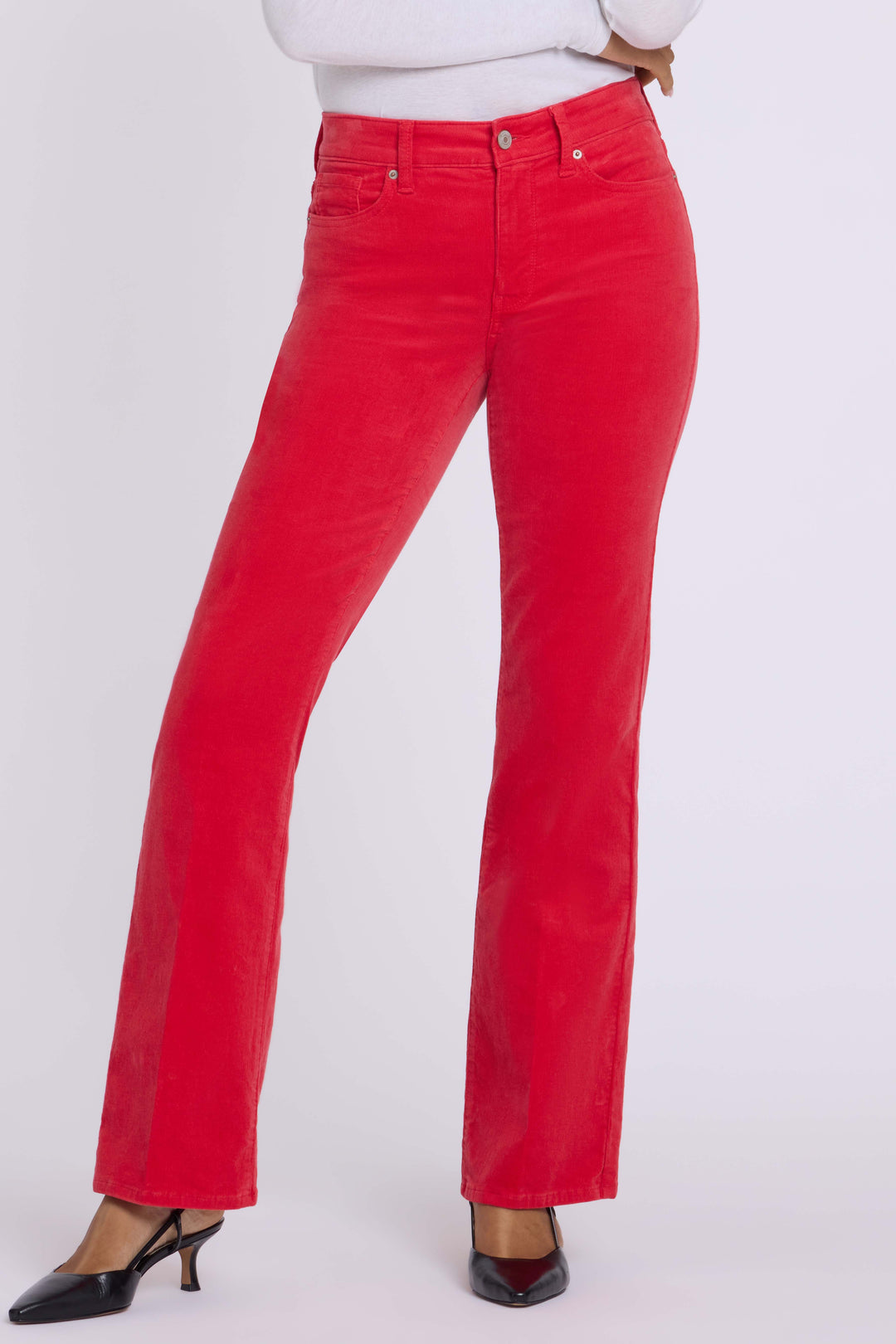 Pantalon Brooklyn bootcut en velours côtelé fin stretch | Camellia