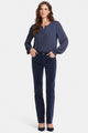 Marilyn Straight Corduroy Trouser Blue | Starless Sky | Pants | NYDJ