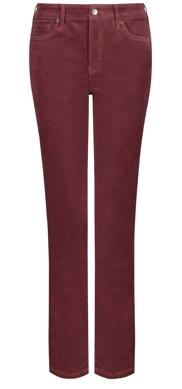 Marilyn Straight Corduroy Trouser Red | Husk | Pants | NYDJ