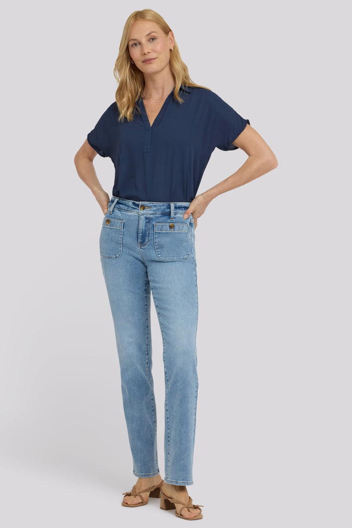 Marilyn Straight Jeans | Mist | Denim | NYDJ