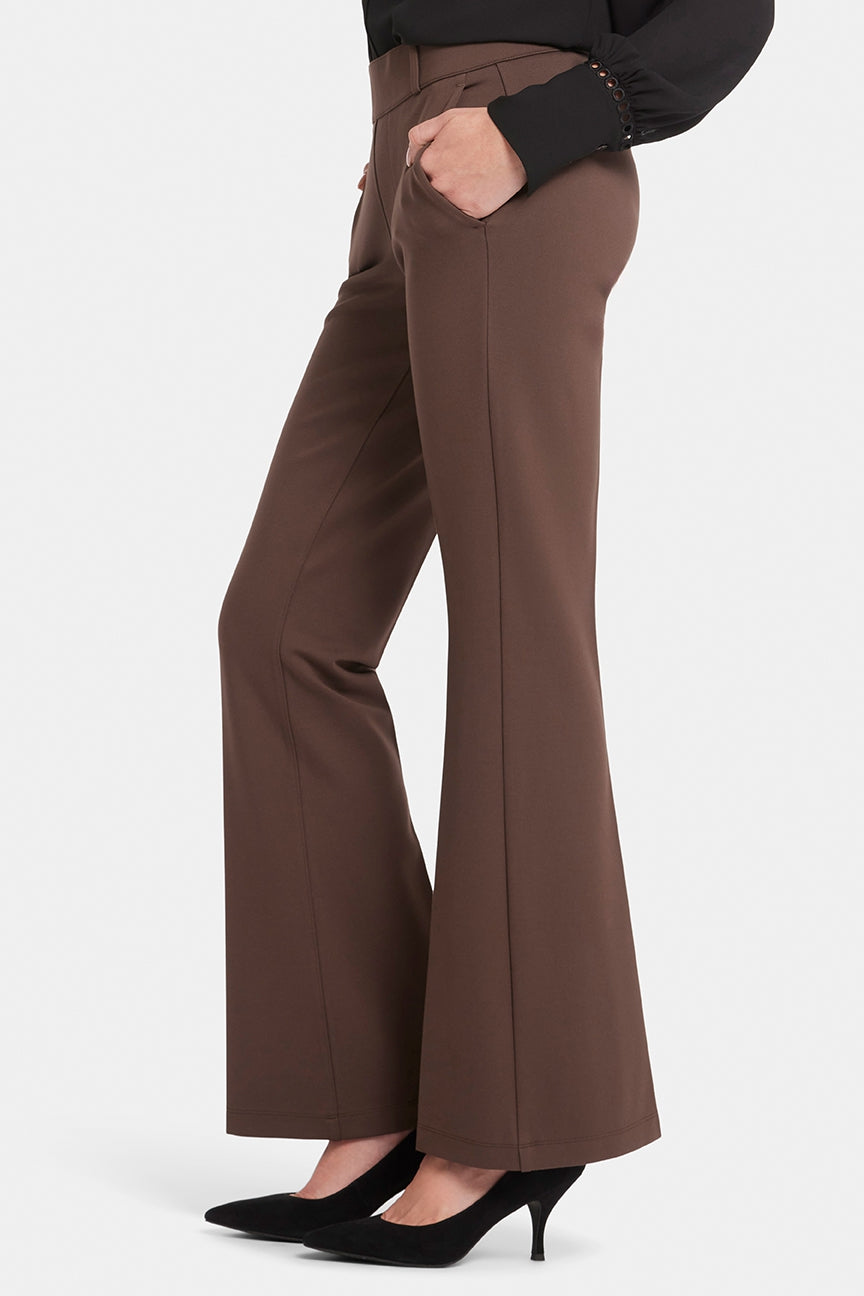 Flare Pull-On Sculpt-Her™ Trouser Brown | Coffee Bean | Pants | NYDJ