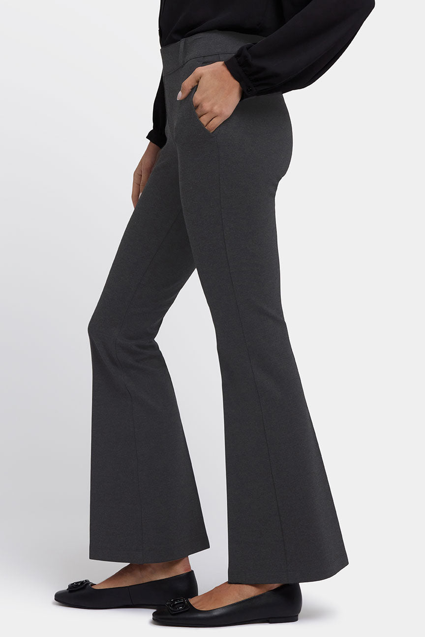 Pantalon Flare Pull-On Sculpt-Her™ | Charcoal Heather
