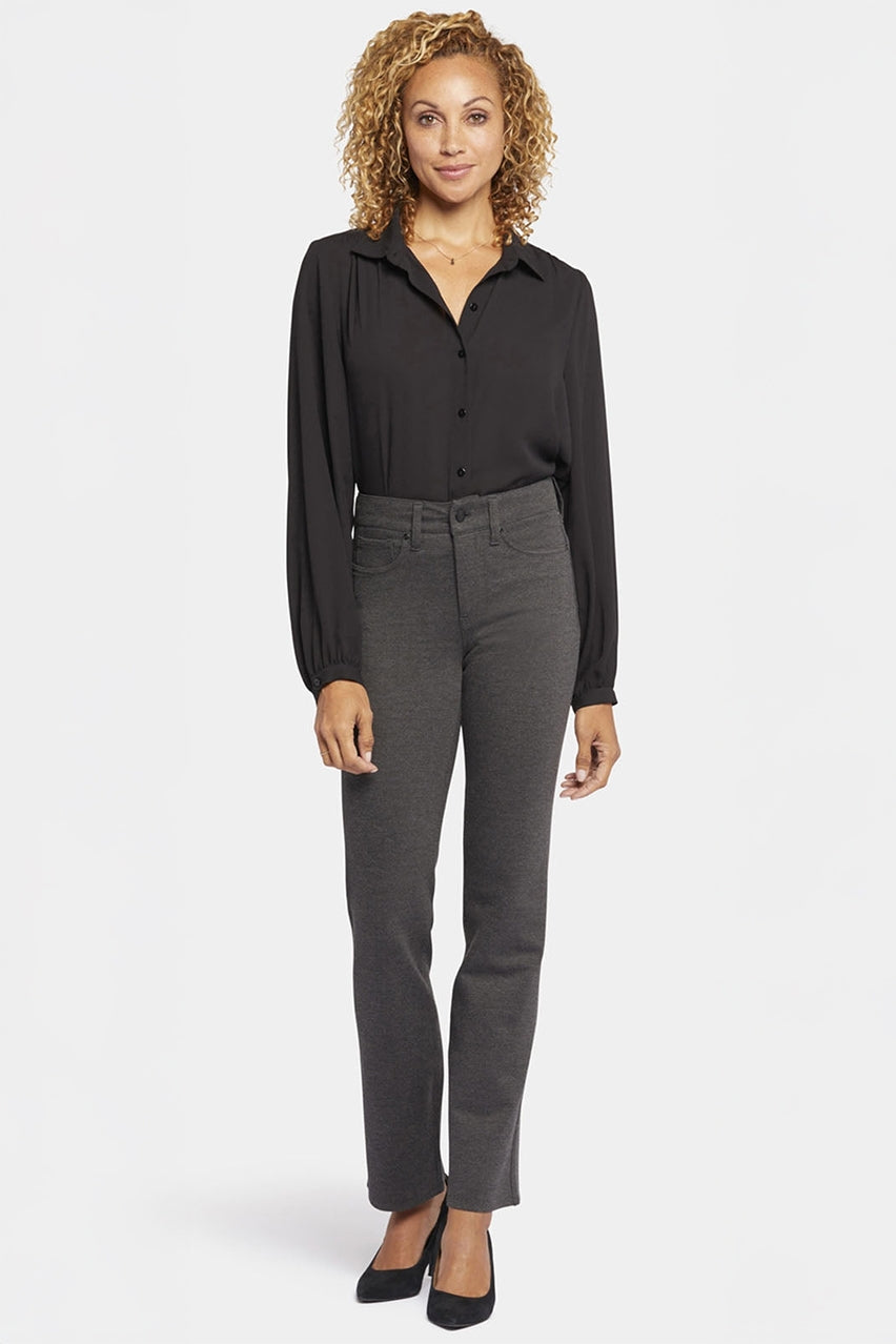 Marilyn Straight Sculpt-Her™ Pants | Charcoal Heather | Pants | NYDJ