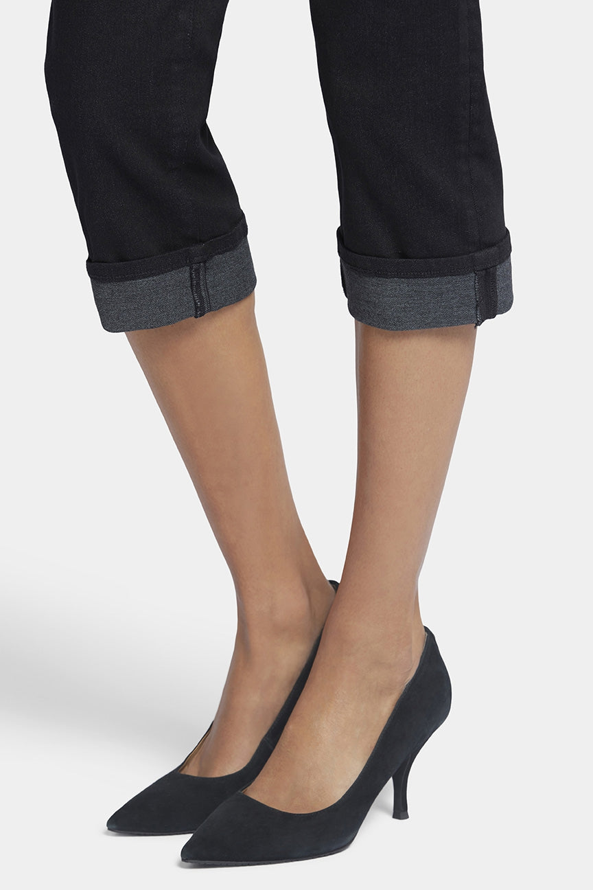 Jeans Marilyn Straight Crop en denim Cool Embrace® | Black