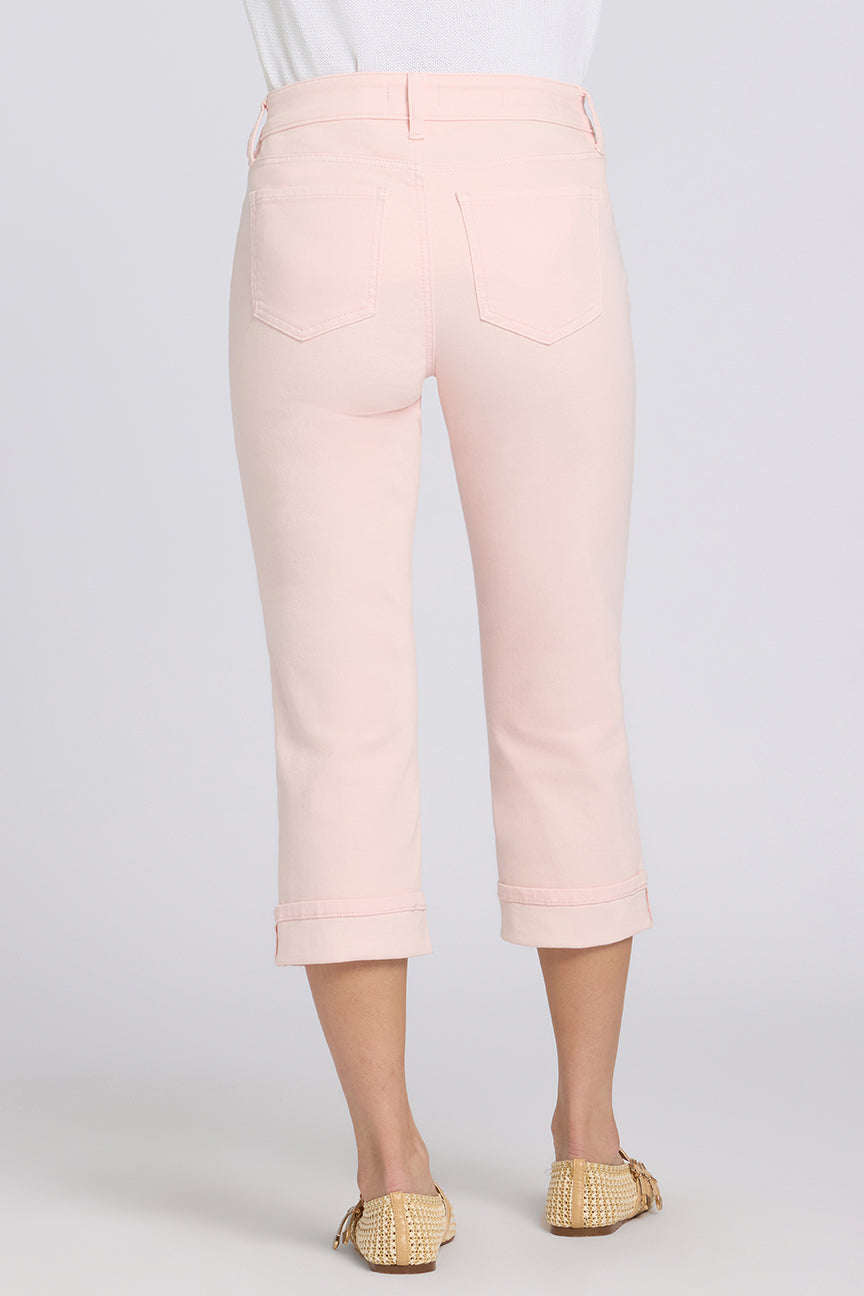Marilyn Straight Crop Jeans En Cool Embrace® Denim Avec Cuffs | Pink Dogwood
