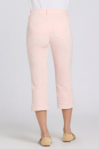 Marilyn Straight Crop Jeans En Cool Embrace® Denim Avec Cuffs | Pink Dogwood