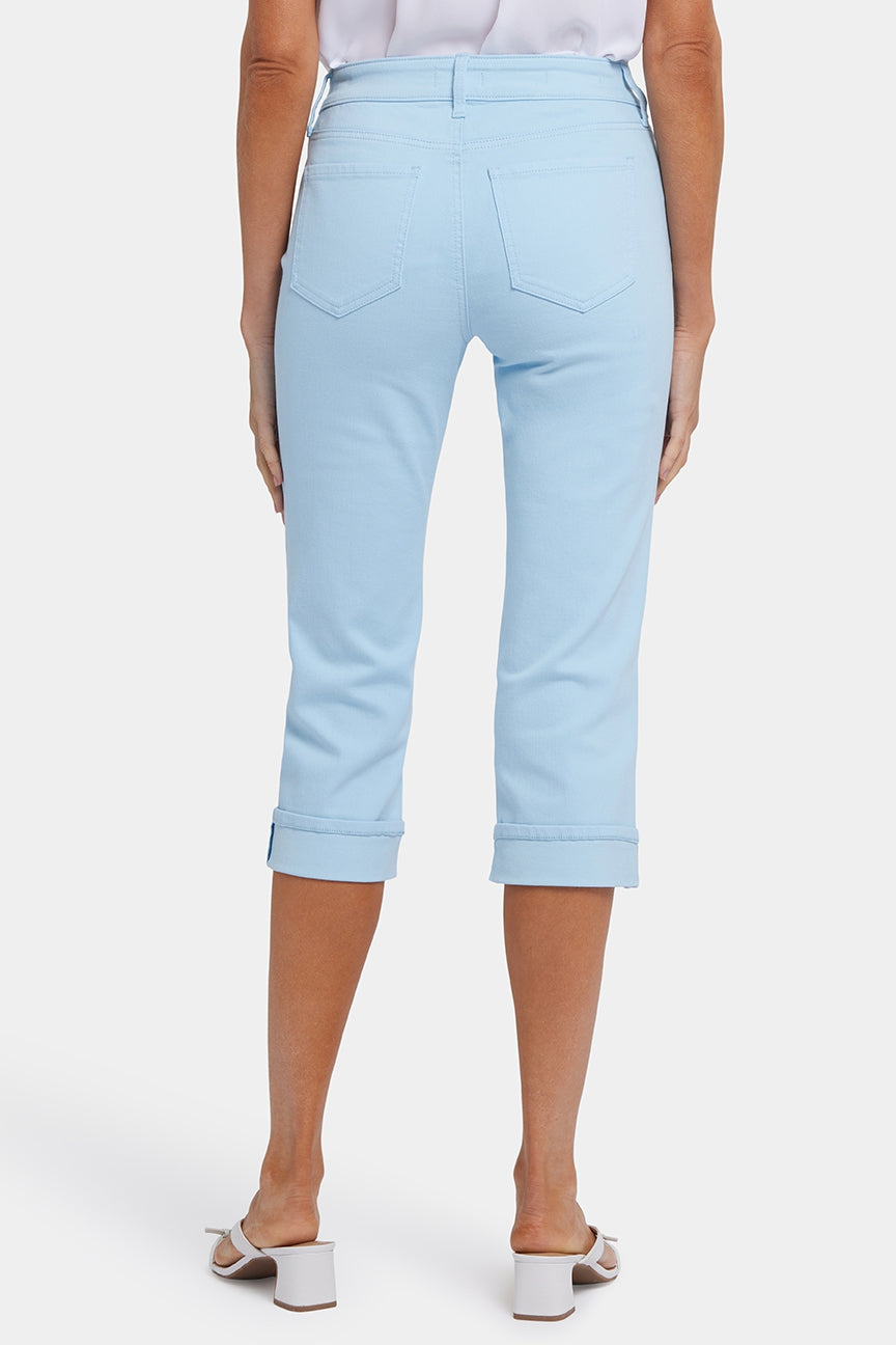 Jean Marilyn Straight Crop en denim Cool Embrace® | Aquatic