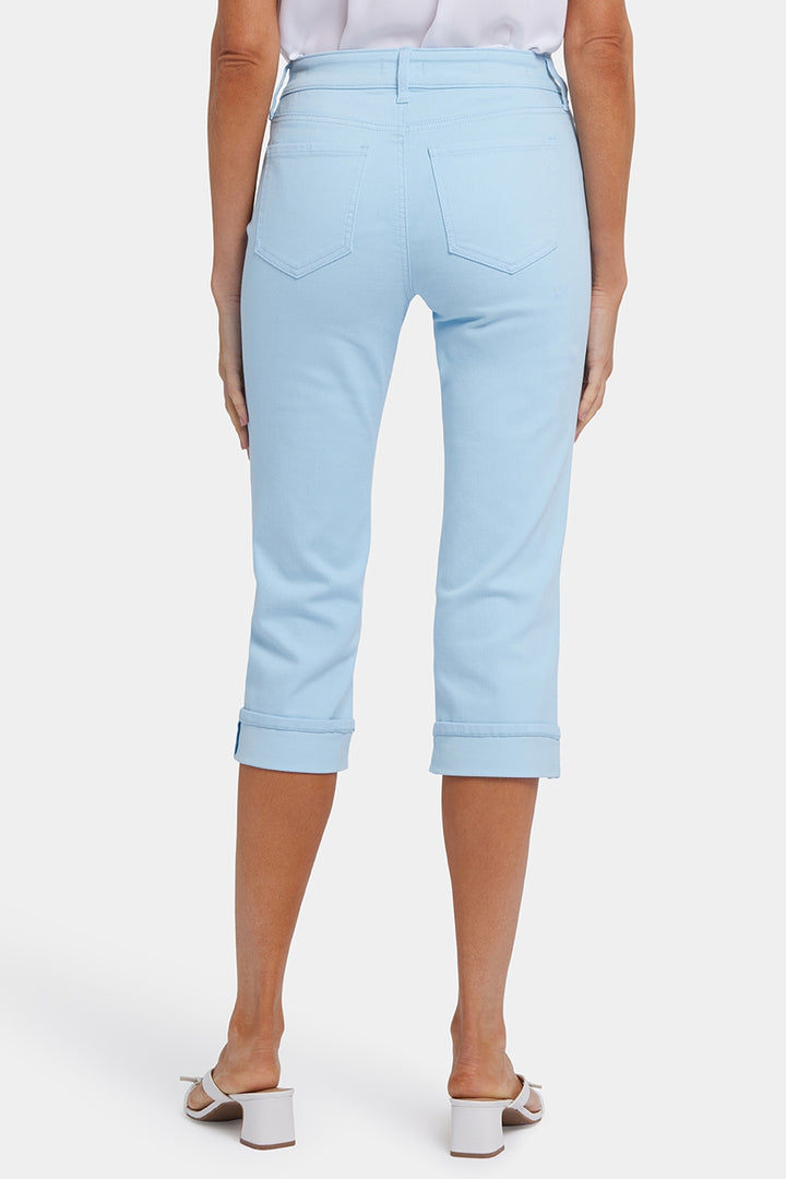 Jean Marilyn Straight Crop en denim Cool Embrace® | Aquatic