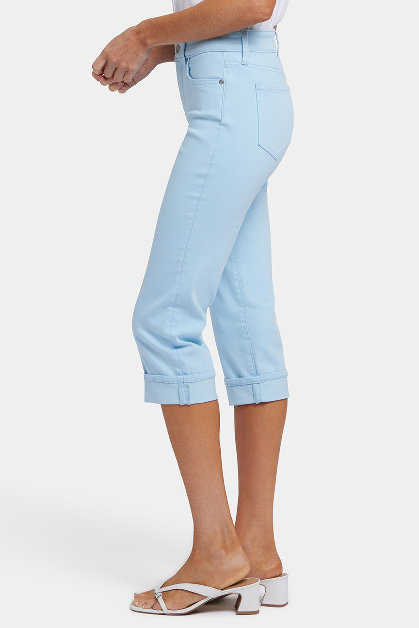 Jean Marilyn Straight Crop en denim Cool Embrace® | Aquatic