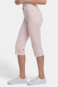 Marilyn Straight Crop Jeans In Cool Embrace® Denim With Cuffs | Crystal Pink | Pants | NYDJ