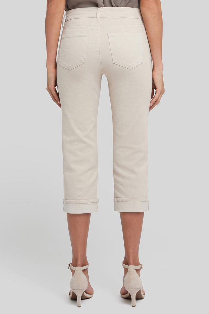 Marilyn Straight Crop Jeans En Cool Embrace® Denim Avec Cuffs | Feather