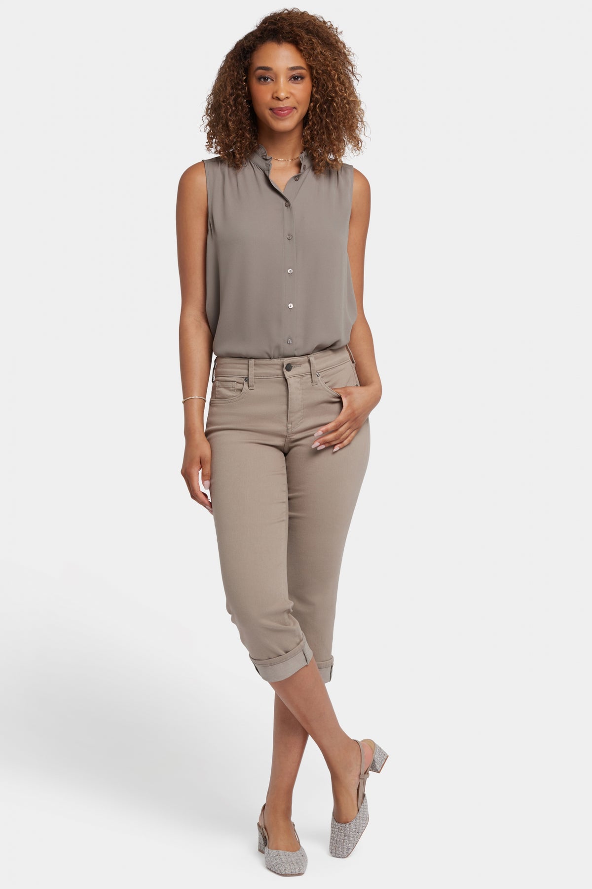 Marilyn Straight Crop Jeans In Cool Embrace® Denim | Saddlewood | Pants | NYDJ