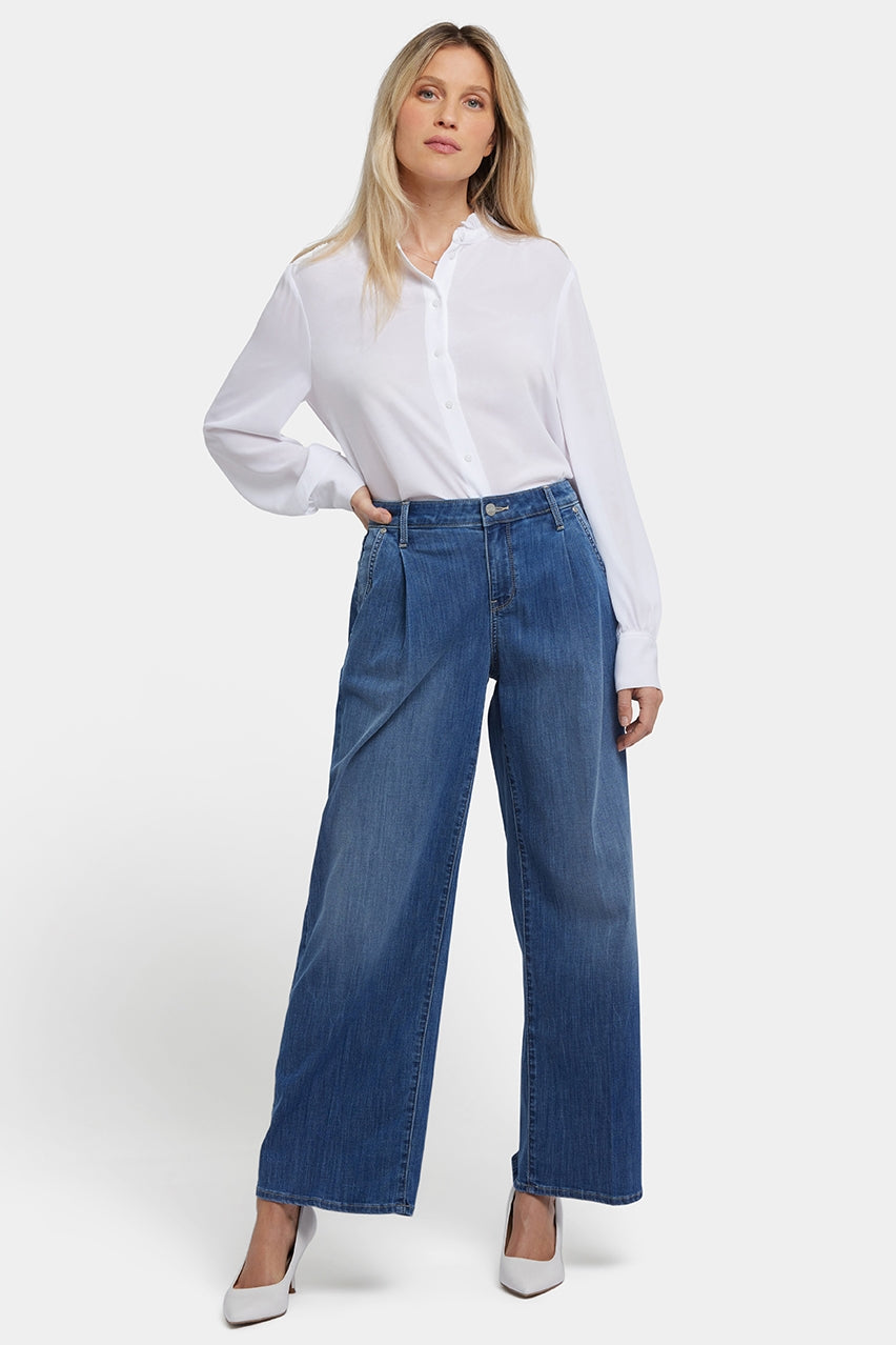 Teresa Wide Leg Jeans | Romantic Indigo | Pants | NYDJ
