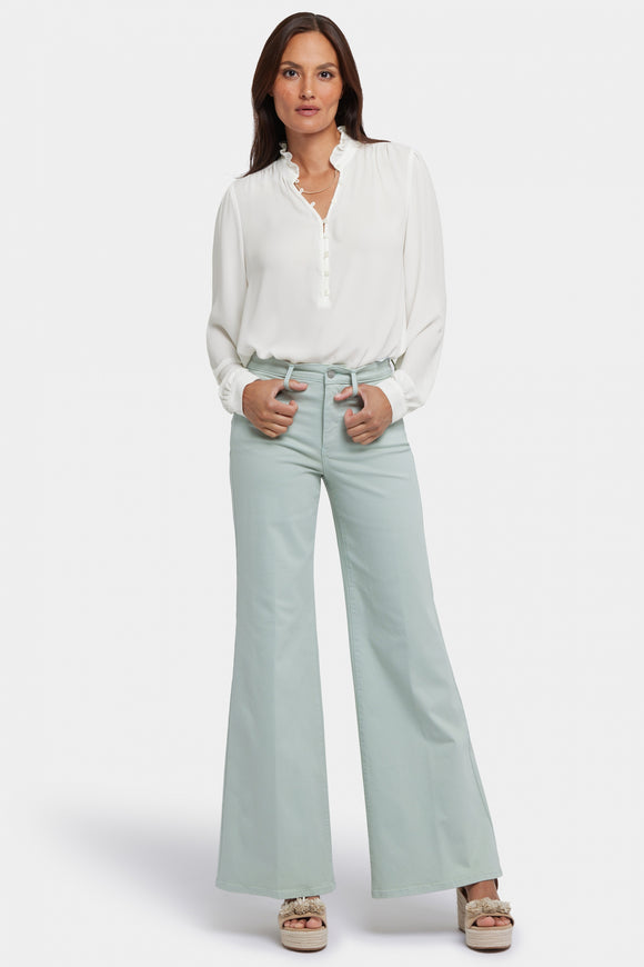 Mia Palazzo Jeans With High Rise | Tomatillo | Pants | NYDJ