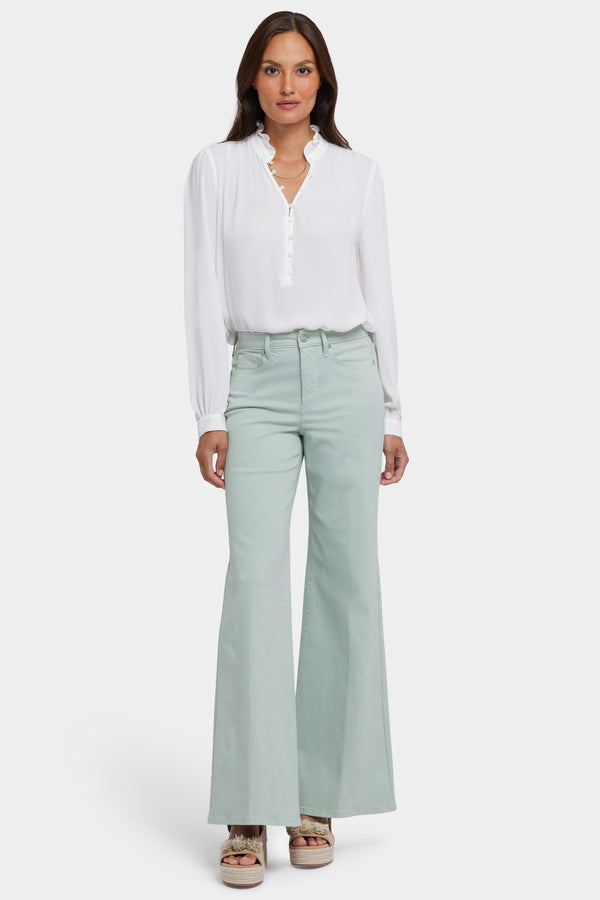 Mia Palazzo Jeans With High Rise | Tomatillo | Pants | NYDJ