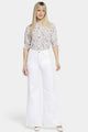 Mia Palazzo Jeans In Petite With High Rise | Optic White | Pants | NYDJ