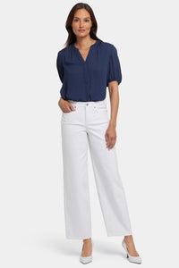 Jemma Barrel Jeans With High Rise | Optic White | Denim | NYDJ