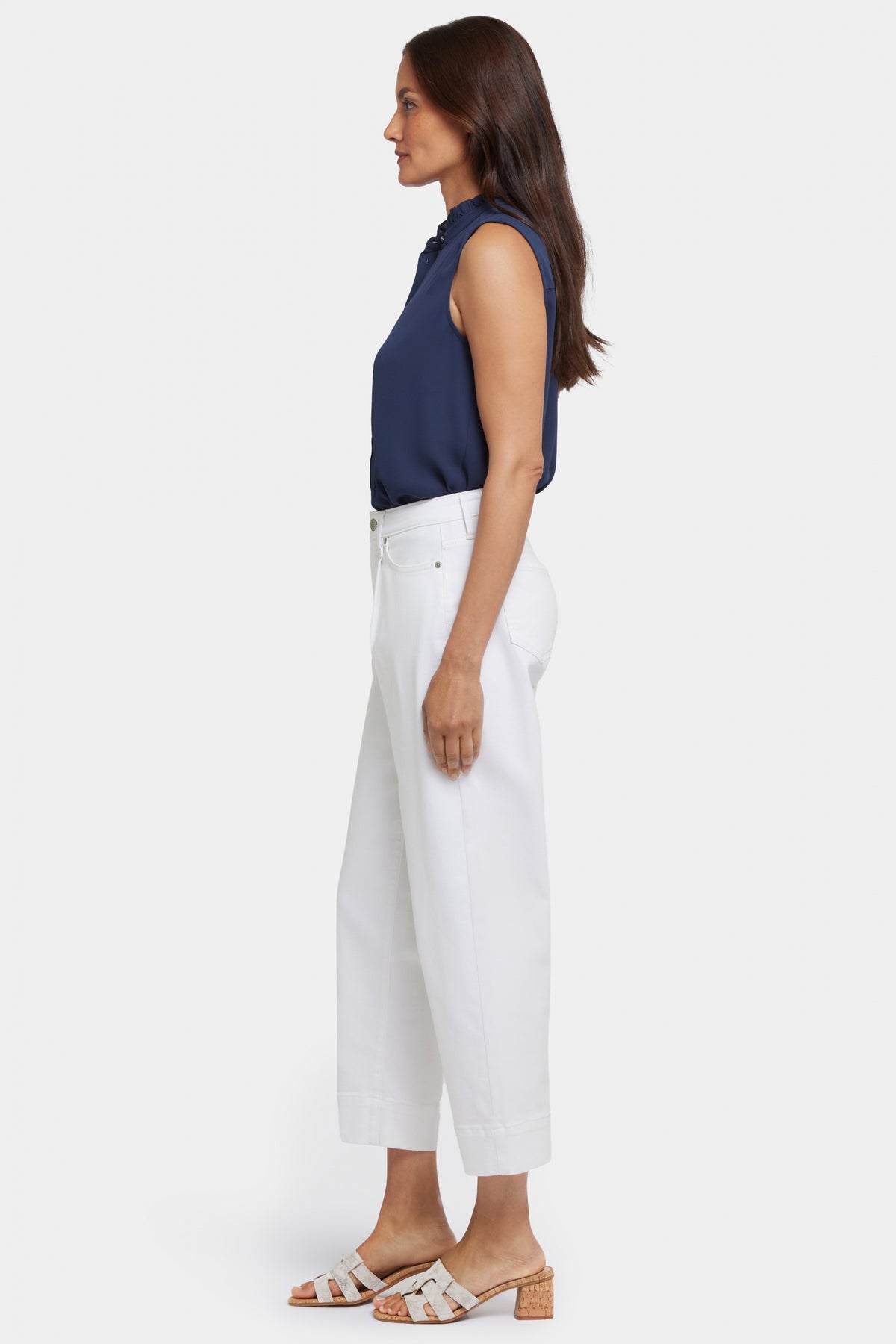 Balloon Ankle Jeans With High Rise | Optic White | Pants | NYDJ