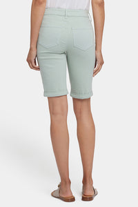 Briella 11 Inch Denim Shorts With Roll Cuffs | Tomatillo