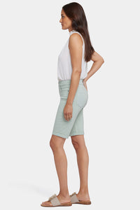 Briella 11 Inch Denim Shorts With Roll Cuffs | Tomatillo