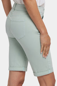 Briella 11 Inch Denim Shorts With Roll Cuffs | Tomatillo
