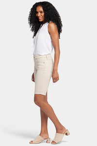 Briella 11 Inch Denim Shorts With Roll Cuffs | Feather