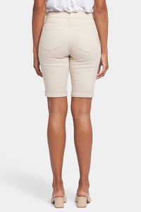 Briella 11 Inch Denim Shorts With Roll Cuffs | Feather