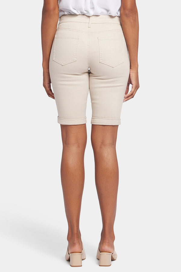 Briella 11 Inch Denim Shorts With Roll Cuffs | Feather